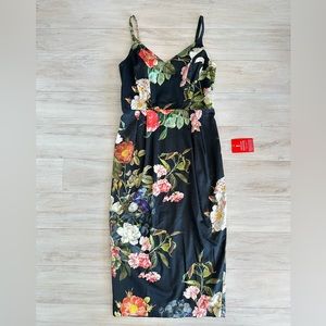 NWT Asos Floral Midi Pencil Dress